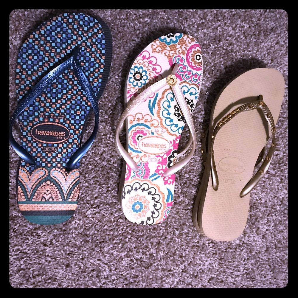 Havaianas Brazil Sandals (bundle of 3)